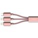 Kabel ROCK 3w1 2x Lightning & Micro USB 120cm