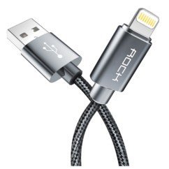 Kabel USB ROCK Lightning Nylonowy do iPhone 100 cm