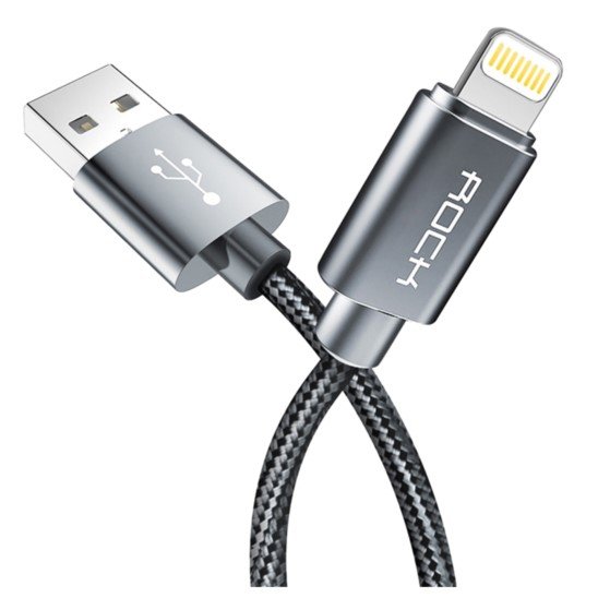 Kabel USB ROCK Lightning Nylonowy do iPhone 100 cm