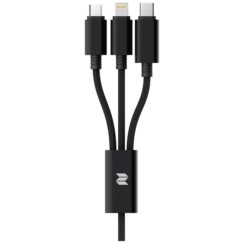 Kabel ROCK SPACE 3w1 Lightning & Micro USB & USB-C