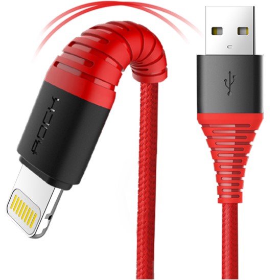 Kabel USB ROCK Lightning Wzmacniany iPhone 120cm