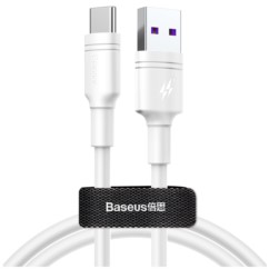 Kabel BASEUS USB-C Double-Ring Super Charg 5A 1m