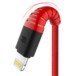 ROCK SPACE Wzmacniany Kabel Lightning 2.1A 1,2m