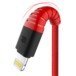 ROCK SPACE Wzmacniany Kabel Lightning 2.1A 1,2m