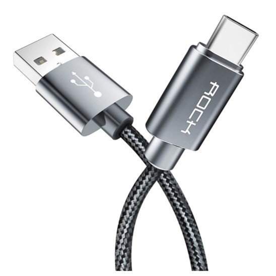 Kabel USB ROCK USB-C Typ C Nylonowy 25cm