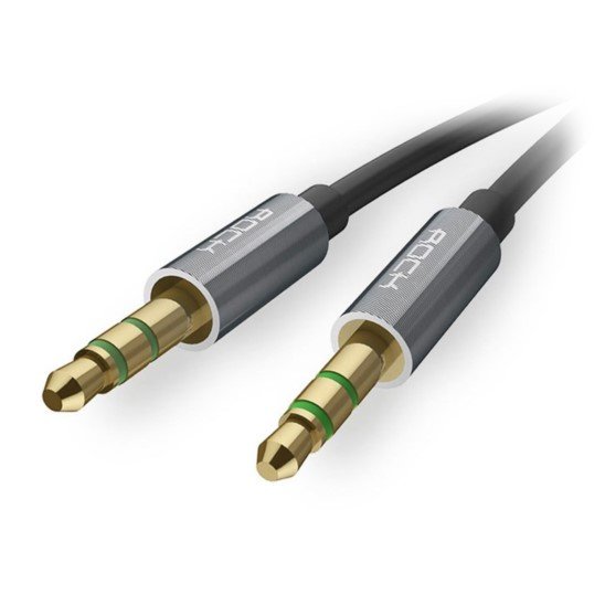 Huh Round inject Kabel AUX - audio Jack-Jack - Kabel AUX do telefonu, do radia samochodowego ROCK - 100cm Huh Round inject Kabel AUX - audio Jack-Jack - Kabel AUX do telefonu, do radia samochodowego ROCK - 100cm