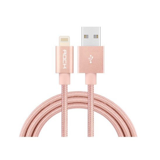 Kabel USB ROCK Lightning MFI Nylonowy 180cm