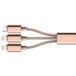 Kabel ROCK 3w1 2x Lightning & Micro USB 120cm