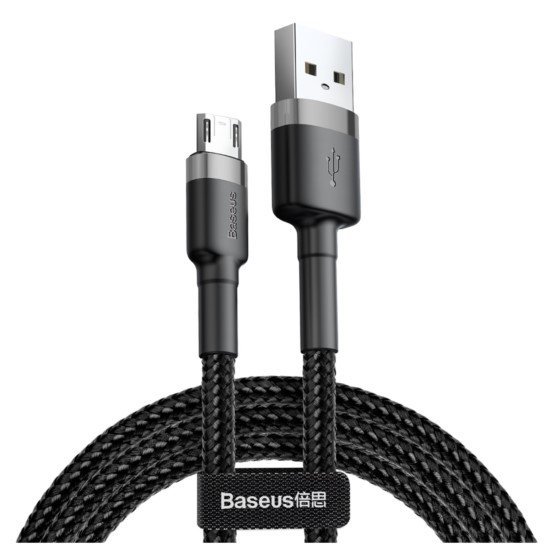 Kabel nylonowy Baseus Cafule Micro-USB 2.4A 100cm