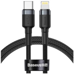 Kabel nylonowy Baseus Cafule USB-C Lightning PD 1m