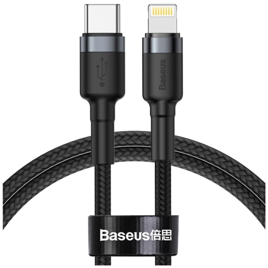 Kabel nylonowy Baseus Cafule USB-C Lightning PD 1m