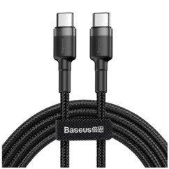 Kabel nylonowy Baseus Cafule 60W 2x USB-C PD 200cm