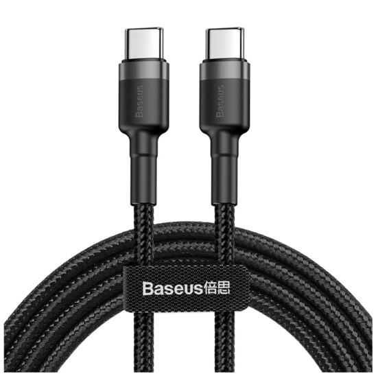 Kabel nylonowy Baseus Cafule 60W 2x USB-C PD 200cm