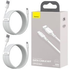 BASEUS 2x Kabel USB-C PD QC AFC 40W 5A 1.5m