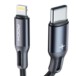 Kabel nylonowy ROCK R2 USB-C Lightning PD 3A 100cm