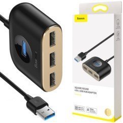 Baseus HUB Adapter rozdzielacz USB 3.0 4x USB