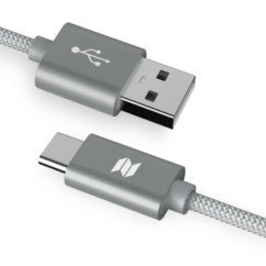 ROCK SPACE C2 Kabel USB-C Typ C Nylonowy 1m 2A