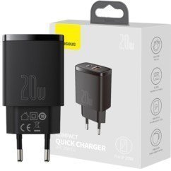 BASEUS Ładowarka Sieciowa USB PD QC 3.0 20W