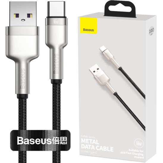 Baseus Cafule Metal Kabel nylonowy USB-C 66W 100cm