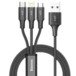 Kabel Baseus 3w1 Lightning USB-C Micro USB 3.5A