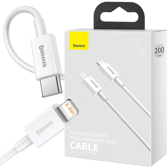 BASEUS Kabel USB-C do Lightning PD 20W 1,5m