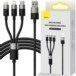 BASEUS StarSpeed Kabel 3w1 3.5A 1.2m czarny