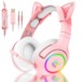 ONIKUMA K9 Cat Słuchawki gamingowe nauszne RGB