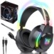 ONIKUMA X26 Słuchawki gamingowe nauszne RGB