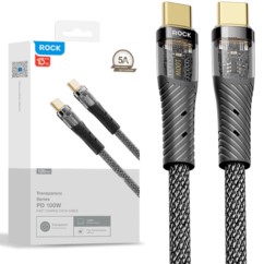 ROCK Z21 Kabel USB-C do USB-C QC VOOC 100W 1,2m