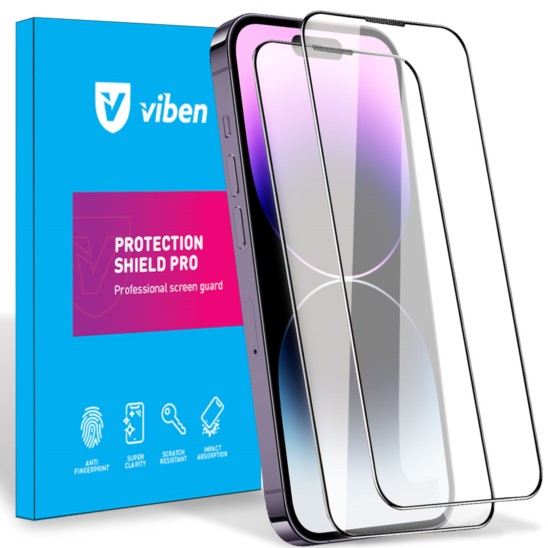VIBEN 2x Szkło hartowane 5D iPhone 14 Pro -6,1"