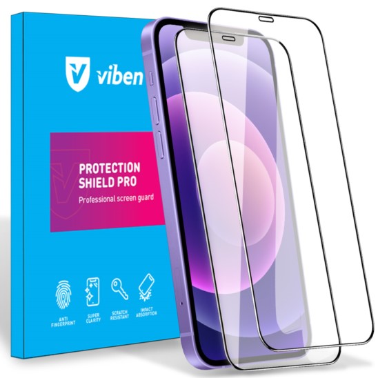 VIBEN 2x Szkło hartowane 5D iPhone 12 / 12 Pro