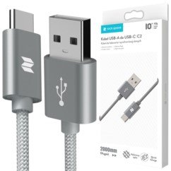 ROCK SPACE C2 Kabel USB-C Typ C Nylonowy 2m 1,5A