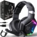 ONIKUMA K10 Pro Słuchawki gamingowe nauszne RGB