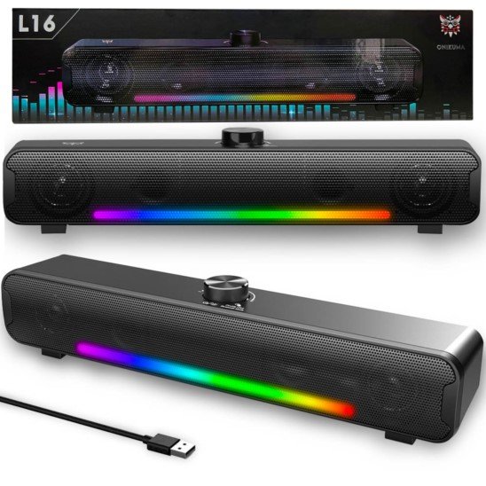 ONIKUMA L16 Głośnik Gamingowy AUX BT 5.0 RGB