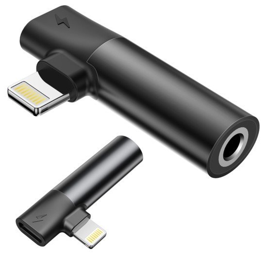 Przejściówka BASEUS 8p do 8p/ 3,5mm miniJack