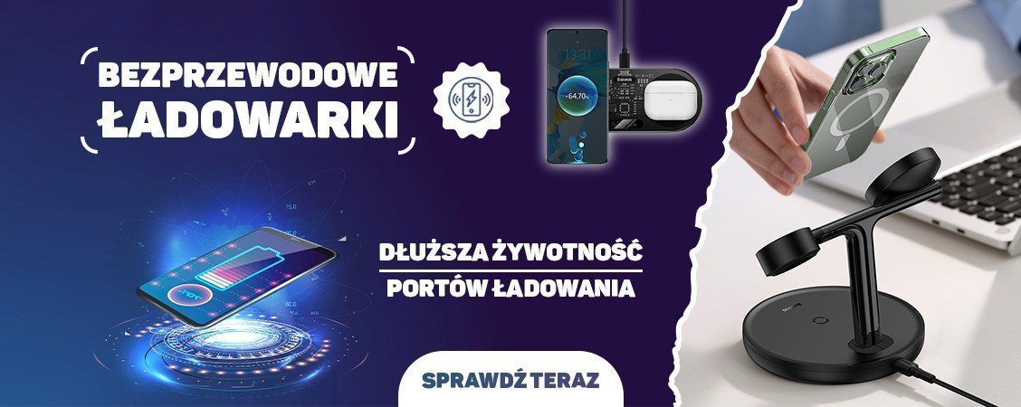 Ładowarki indukcyjne ROCK oraz Baseus